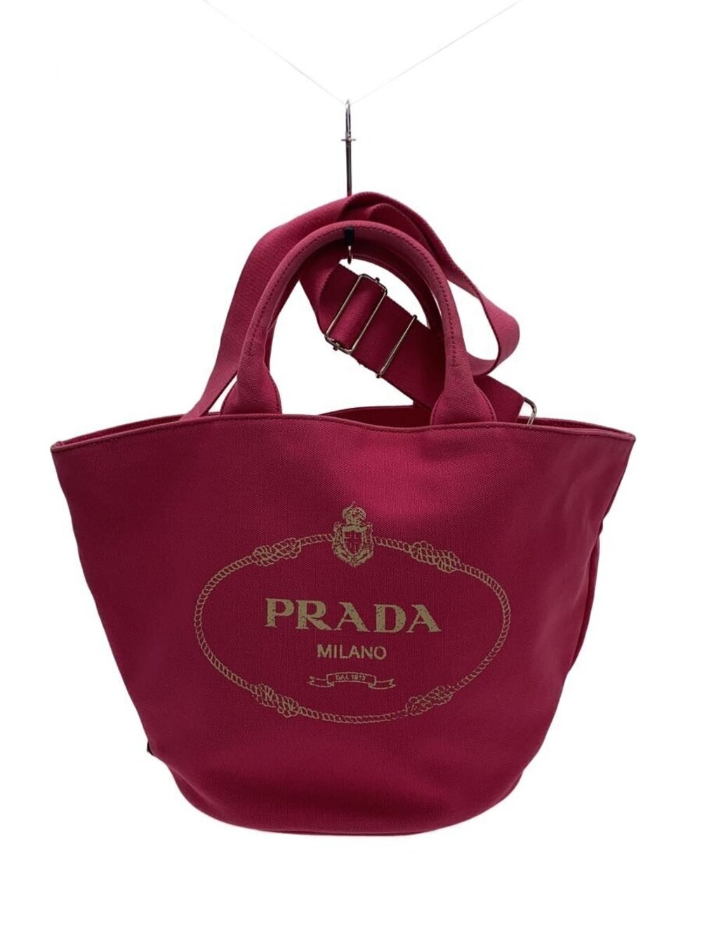 Prada Canvas Tote Bag Pink